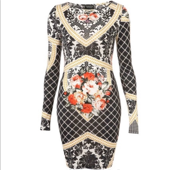 Topshop Dresses & Skirts - TopShop Baroque Bodycon Dress